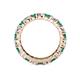 4 - Joyce 4.00 mm Emerald and Diamond Eternity Band 