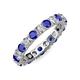 3 - Joyce 4.00 mm Blue Sapphire and Diamond Eternity Band 
