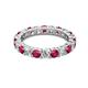 2 - Joyce 4.00 mm Ruby and Diamond Eternity Band 