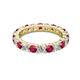 2 - Joyce 4.00 mm Ruby and Diamond Eternity Band 