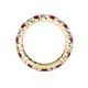 4 - Joyce 4.00 mm Ruby and Diamond Eternity Band 