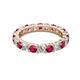 2 - Joyce 4.00 mm Ruby and Diamond Eternity Band 