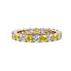 1 - Joyce 4.00 mm Yellow Sapphire and Diamond Eternity Band 