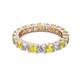 2 - Joyce 4.00 mm Yellow Sapphire and Diamond Eternity Band 