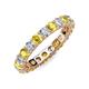 3 - Joyce 4.00 mm Yellow Sapphire and Diamond Eternity Band 
