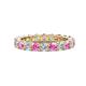 1 - Joyce 4.00 mm Pink Sapphire and Diamond Eternity Band 