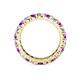 4 - Joyce 4.00 mm Amethyst and Diamond Eternity Band 