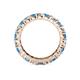 4 - Joyce 4.00 mm Blue Topaz and Diamond Eternity Band 