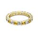 2 - Joyce 4.00 mm Citrine and Diamond Eternity Band 