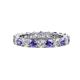 1 - Joyce 4.00 mm Iolite and Diamond Eternity Band 