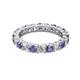 2 - Joyce 4.00 mm Iolite and Diamond Eternity Band 