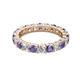 2 - Joyce 4.00 mm Iolite and Diamond Eternity Band 