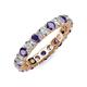 3 - Joyce 4.00 mm Iolite and Diamond Eternity Band 