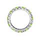 4 - Joyce 4.00 mm Peridot and Diamond Eternity Band 