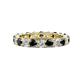 1 - Joyce 4.00 mm Black and White Diamond Eternity Band 