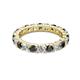 2 - Joyce 4.00 mm Black and White Diamond Eternity Band 