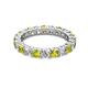2 - Joyce 4.00 mm Yellow and White Diamond Eternity Band 