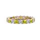1 - Joyce 4.00 mm Yellow and White Diamond Eternity Band 
