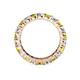 4 - Joyce 4.00 mm Yellow and White Diamond Eternity Band 