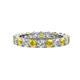 1 - Joyce 4.00 mm Yellow Sapphire and Diamond Eternity Band 