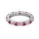 2 - Joyce 4.00 mm Pink Tourmaline and Diamond Eternity Band 