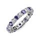 3 - Joyce 4.00 mm Iolite and Diamond Eternity Band 
