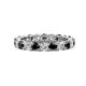 1 - Joyce 4.00 mm Black and White Diamond Eternity Band 