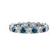 1 - Joyce 4.00 mm Blue and White Diamond Eternity Band 