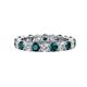 1 - Joyce 4.00 mm London Blue Topaz and Diamond Eternity Band 