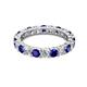 2 - Joyce 4.00 mm Blue Sapphire and Diamond Eternity Band 