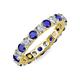 3 - Joyce 4.00 mm Blue Sapphire and Diamond Eternity Band 