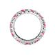 4 - Joyce 4.00 mm Pink Tourmaline and Diamond Eternity Band 