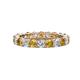 1 - Joyce 4.00 mm Citrine and Diamond Eternity Band 