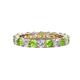 1 - Joyce 4.00 mm Peridot and Diamond Eternity Band 