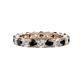 1 - Joyce 4.00 mm Black and White Diamond Eternity Band 