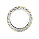 4 - Joyce 4.00 mm Yellow and White Diamond Eternity Band 