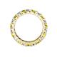 4 - Joyce 4.00 mm Yellow and White Diamond Eternity Band 