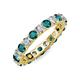 3 - Joyce 4.00 mm London Blue Topaz and Diamond Eternity Band 