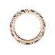 4 - Joyce 4.00 mm Smoky Quartz and Diamond Eternity Band 
