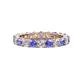 1 - Joyce 4.00 mm Tanzanite and Lab Grown Diamond Eternity Band 