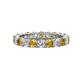 1 - Joyce 4.00 mm Citrine and Lab Grown Diamond Eternity Band 