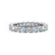 1 - Joyce 4.00 mm Aquamarine and Lab Grown Diamond Eternity Band 