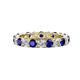 1 - Joyce 4.00 mm Blue Sapphire and Lab Grown Diamond Eternity Band 