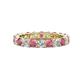 1 - Joyce 4.00 mm Rhodolite Garnet and Lab Grown Diamond Eternity Band 