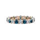 1 - Joyce 4.00 mm Blue and White Lab Grown Diamond Eternity Band 