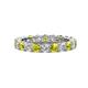 1 - Joyce 4.00 mm Yellow and White Lab Grown Diamond Eternity Band 