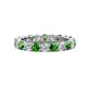 1 - Joyce 4.00 mm Green Garnet and Lab Grown Diamond Eternity Band 