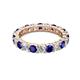 2 - Joyce 4.00 mm Blue Sapphire and Lab Grown Diamond Eternity Band 