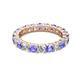 2 - Joyce 4.00 mm Tanzanite and Lab Grown Diamond Eternity Band 