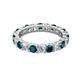 2 - Joyce 4.00 mm London Blue Topaz and Lab Grown Diamond Eternity Band 